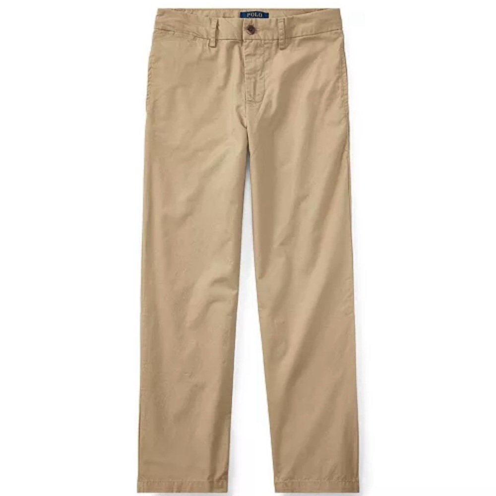 Polo Ralph Lauren Straight Fit Stretch Twill Classic Khaki Pants - Boys Size 14